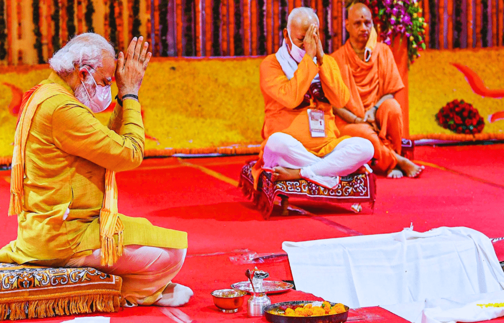 PM Narendra Modi in Ram Mandir Ayodhya Photos 2024