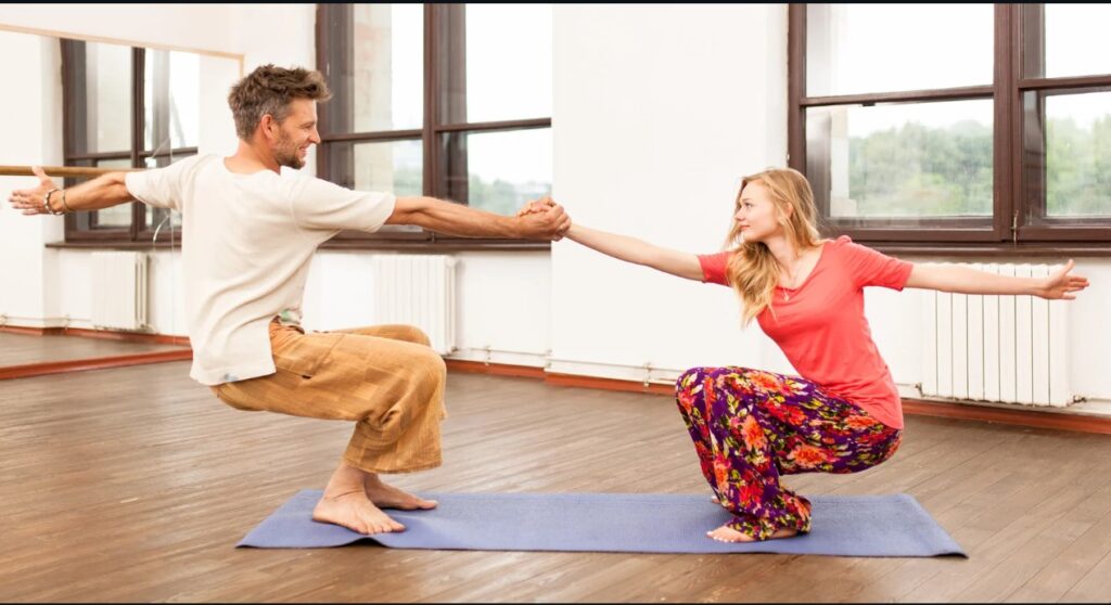 Partner Chair Pose
