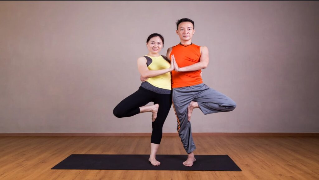 Partner Tree Pose