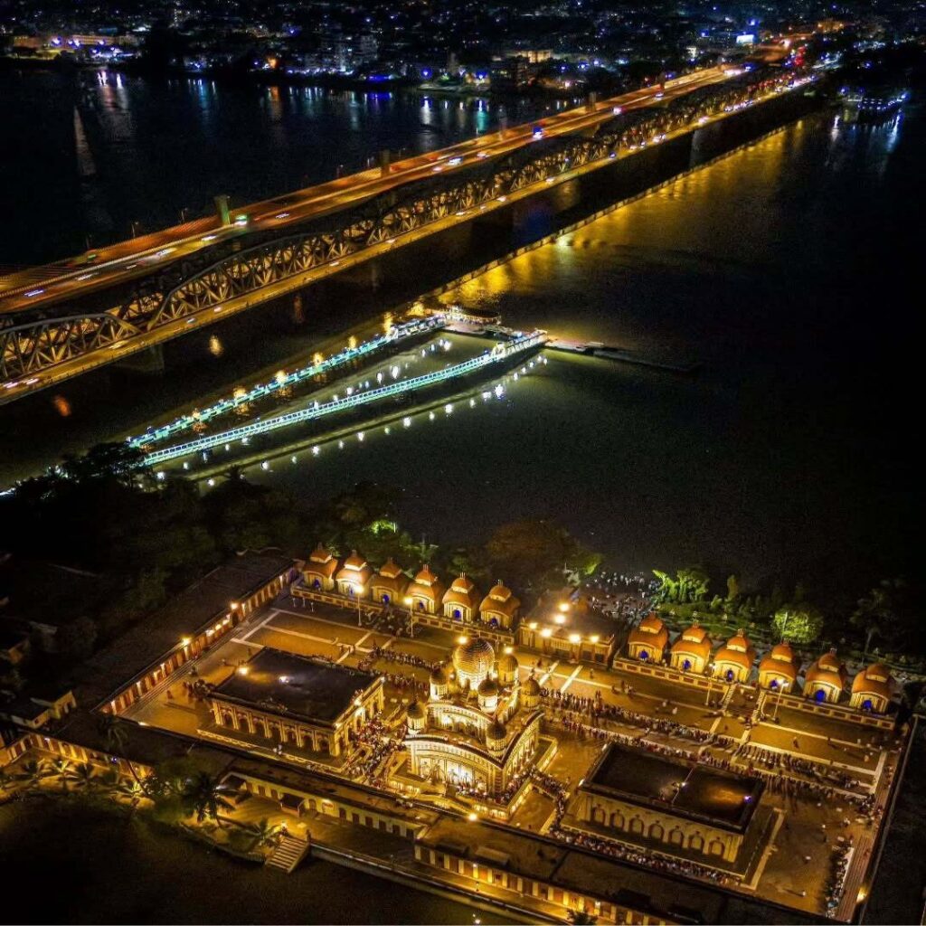 Dakshineswar Kali Temple Drone View