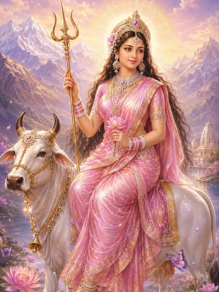 First Devi of Navratri Maa Shailputri Hd Images Download